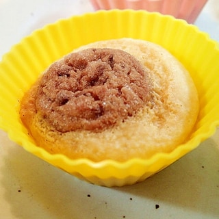チョコチップクッキーのメープルバニラカップケーキ